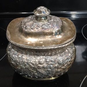 Simpson hall miller vintage sugar bowl silver